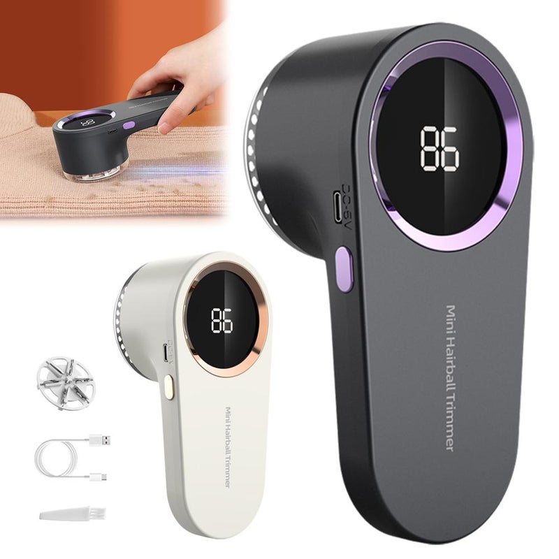 مزيل الوبر الكهربائي، مزيل الوبر القابل لإعادة الشحن مع شاشة LED رقمية محمولة، مزيل الوبر للكنزات، مزيل الوبر للملابس المحبوكة، الأريكة، السرير - يزيل الوبر، كرات الشعر، الوبر - Image 2